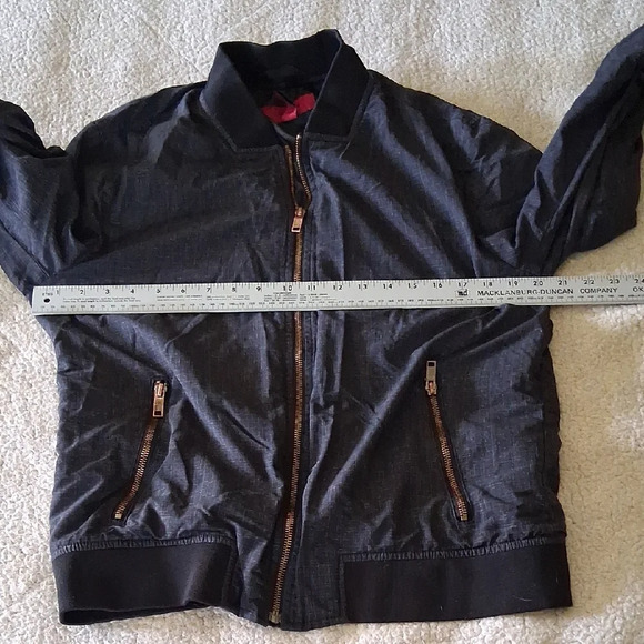 Alfani Dark Gray Bomber Jacket - Picture 4 of 6